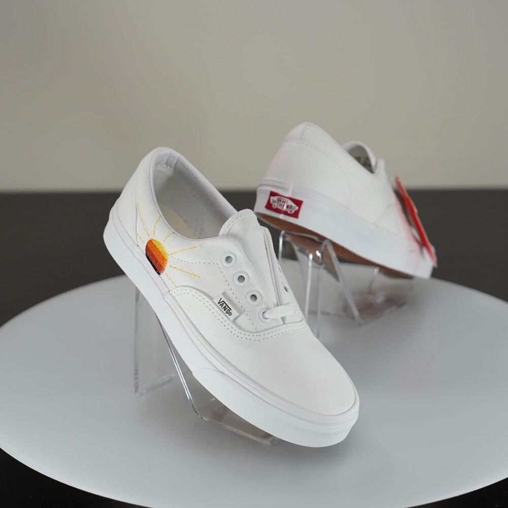 Vans Era White & Yellow Women's Sneakers - Size 7